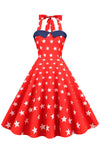 50s Vintage Star Pattern Dress