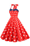 50s Vintage Star Pattern Dress