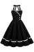 Vintage 50s V-Neck Pin Up Dress