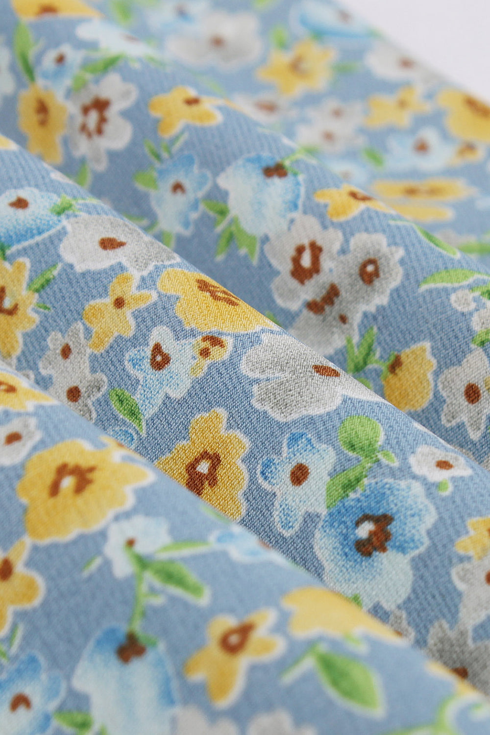 50s Floral Print Trapeze Dress