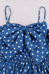Vintage Blue Polka Dot Dress
