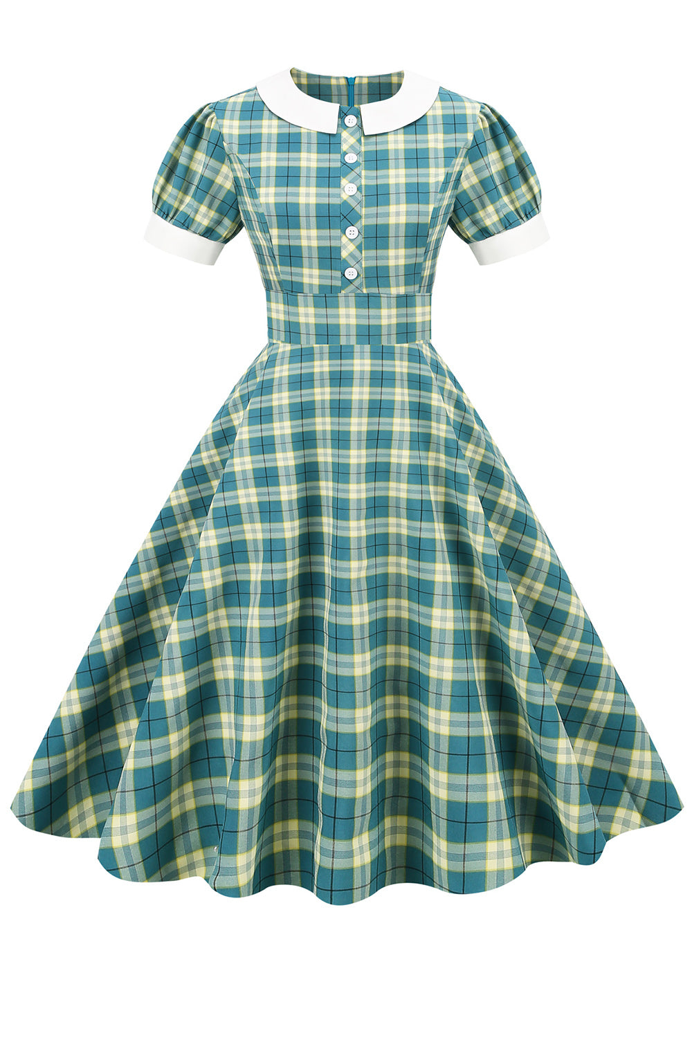 Vintage plaid kjole