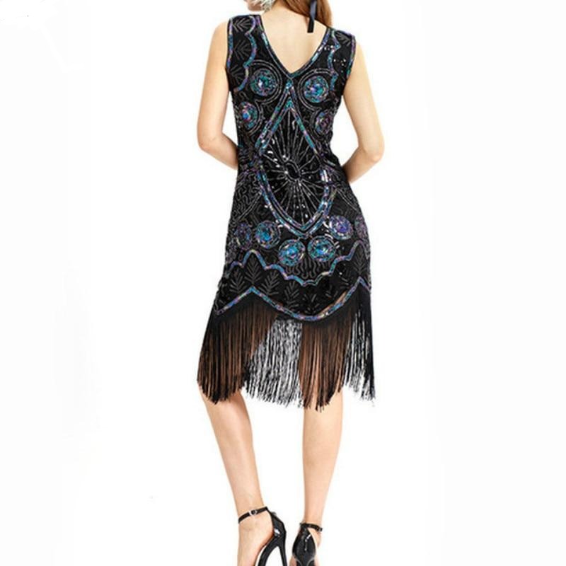 Black Short Gatsby Dress