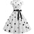 Vintage White Dress With Polka Dots