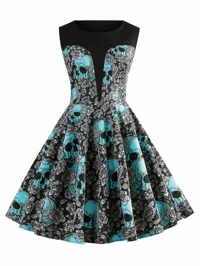 Skull Rockabilly Dress