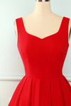 Vintage Red Ruffled Dress
