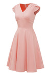 Pink Vintage Dress With Sweetheart Neckline