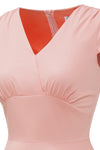 Pink Vintage Dress With Sweetheart Neckline