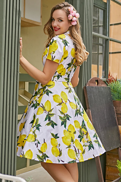 Summer Print Vintage Dress