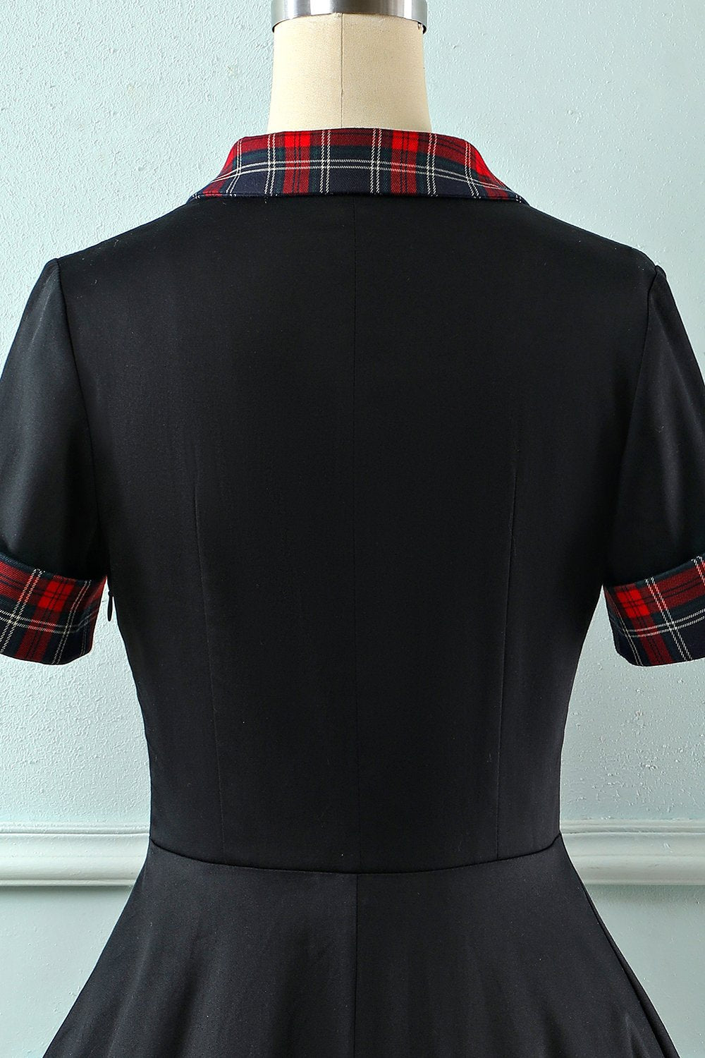 Vintage Turndown Collar Dress