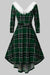 Vintage Plaid Long Sleeve Dress