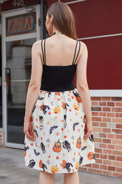 White Pumpkin Halloween Dress