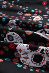 Skull Pattern Vintage Halloween Dress