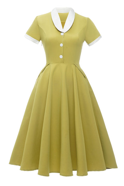 Vintage citron kjole