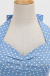 Women Polka Dot Backless Retro Dress