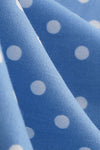 Women Polka Dot Backless Retro Dress