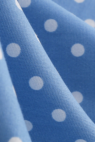 Women Polka Dot Backless Retro Dress