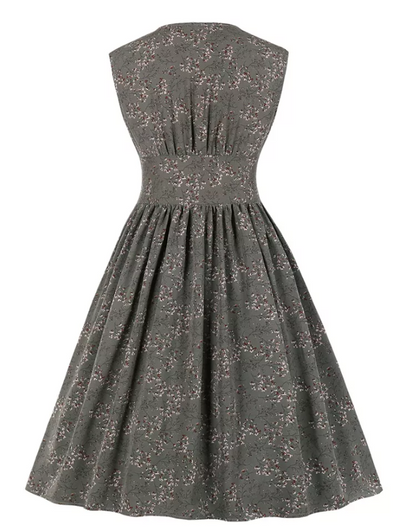 Vintage Dress 50 Gray