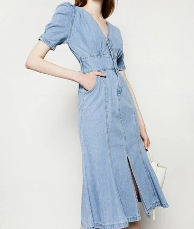 Sky Blue 40s Dress