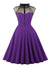 Women's 50s Purple Dress