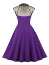 Women's 50s Purple Dress