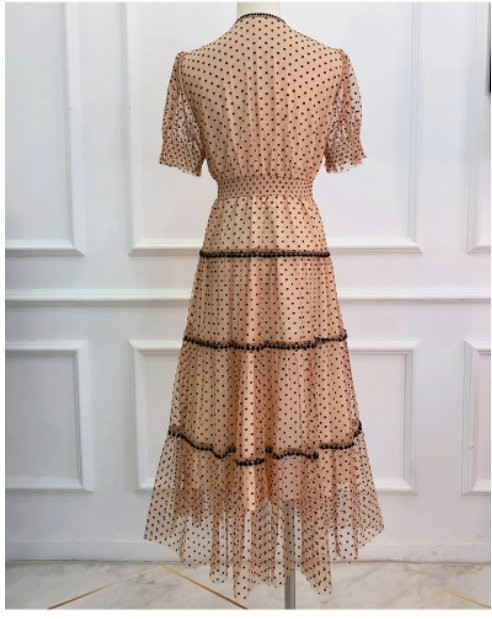 40s Vintage Champagne Dress