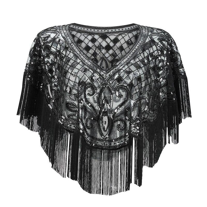 Gatsby Shawl Black