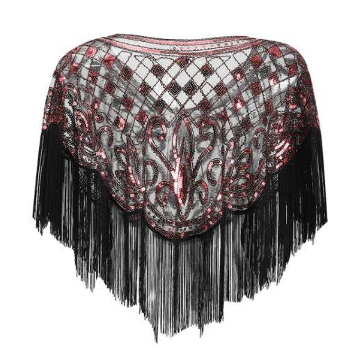 Red Gatsby Shawl