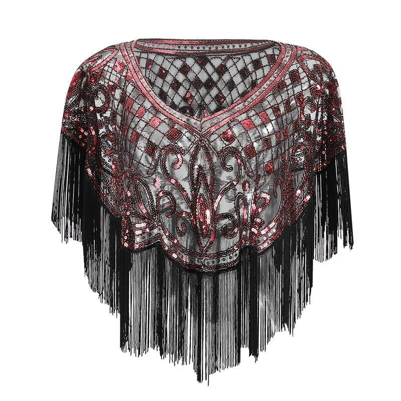 Red Gatsby Shawl