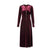 Burgundy 1940s Women's Dress