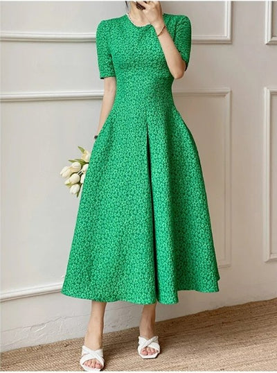 Women's 40s Green Dress