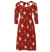 Women's 70s Vintage Red Dress