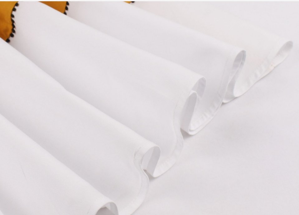 Pretty Yellow And White Vintage Design Dress