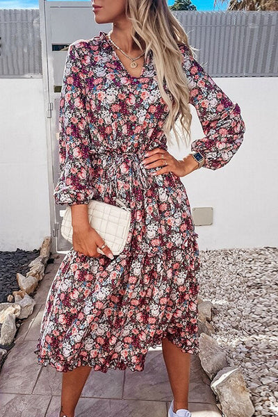 Vintage Floral Maxi Dress