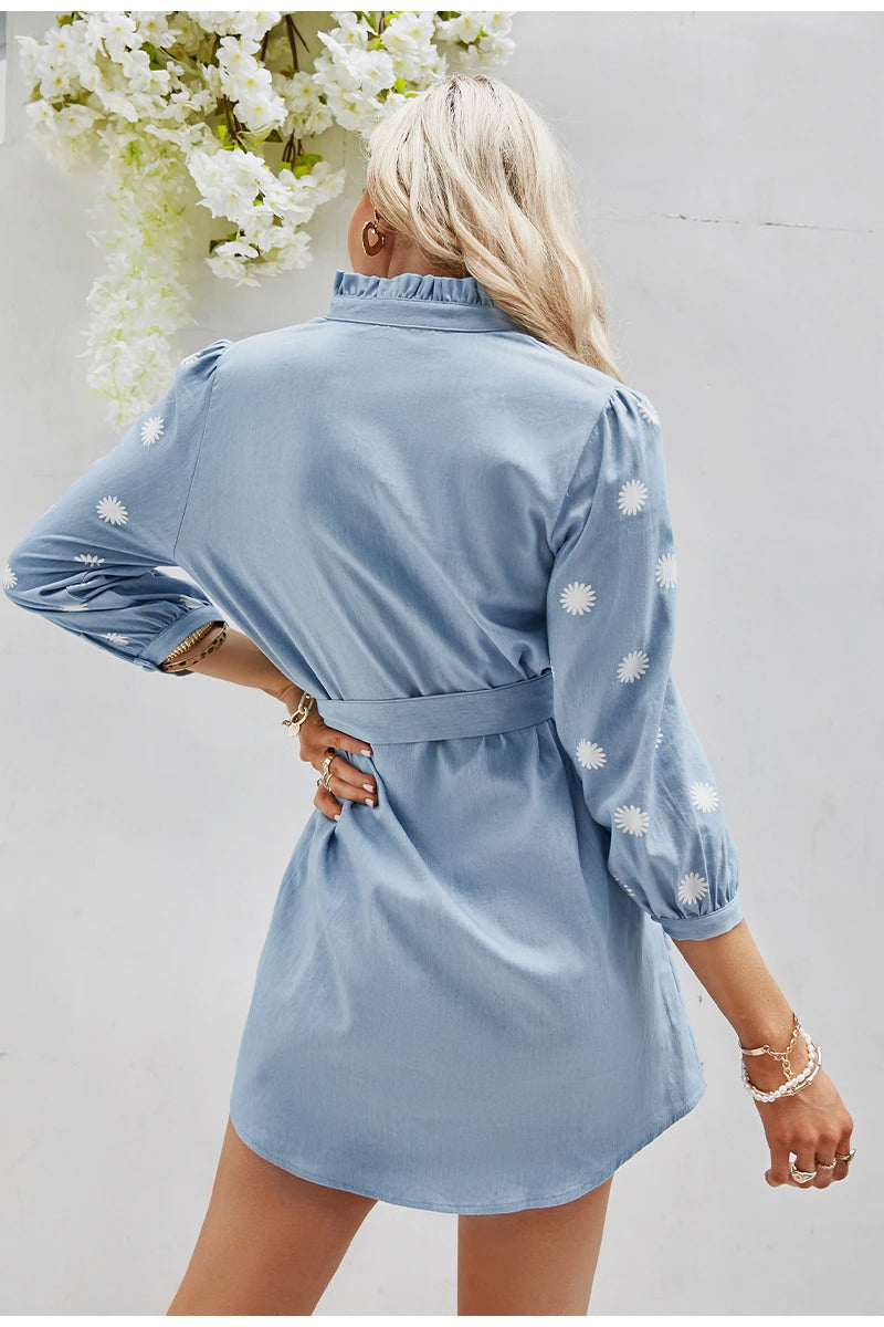 Light Blue Vintage Mini Dress