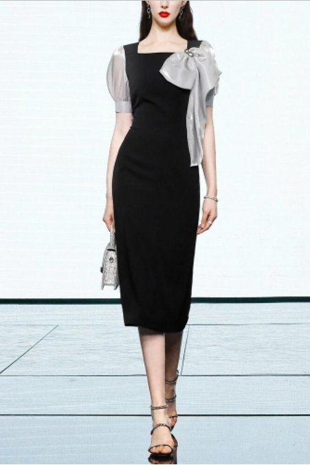 Petite Black Vintage Dress