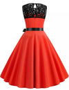 Red And Black 50s Pin Up Dress