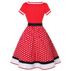 Plus Size V Red Vintage Dress