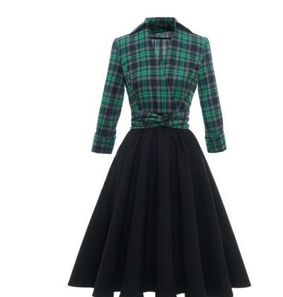 50s Plaid Dress