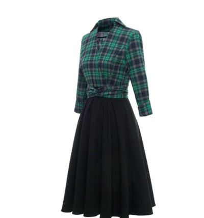 50s Plaid Dress