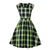 Sleeveless Vintage Plaid Dress