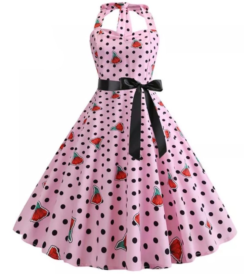 Vintage polka Dot kjole