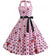 Vintage polka Dot kjole