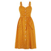 60s Polka Dot Dress Yellow