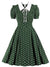 60s Polka Dot Dress Green