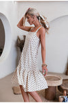 Black And White Vintage Polka Dot Dress