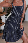 Black And White Vintage Polka Dot Dress
