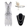 White 1920s Gatsby Dress