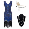 Gatsby 1920s Dress Blue