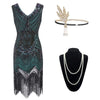 Gatsby 1920s Dress Green